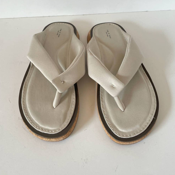 NWT Rag & Bone Parque Thong Sandal Flip Flop in Paloma, Size 39 🗣LAST CHANCE🗣 - Picture 2 of 5